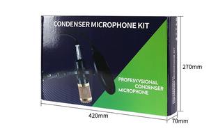 Radyo stüdyo kondenser mikrofon alaşım kitleri ses kartı kondenser BM800 Mic ile popüler <span class=keywords><strong>Podcast</strong></span> kayıt/canlı akışı - Product Image 6