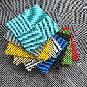 Khuyến mãi mới Interlock nhà để xe sàn nhiều màu gạch Modular nhà để xe sàn xe hiển thị phòng gạch lát sàn - Product Image 1