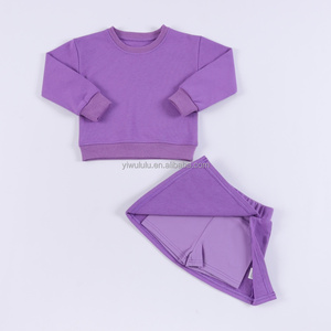 Benutzer definierte Logo Kinder Outfits Kleidung Anzug Herbst 2 Stück Kinder Trainings anzug Baby Kleinkind Mädchen Kleidung Sets - Product Image 2