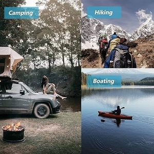 210T Polyester Dry <b>Bag</b> Set Multipack Colorful Lightweight Roll Top Sacks with D Ring Rectangular Base for Camping Boating Travel - Product Image 6