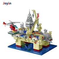 1962 PCS STEM Kit de construction de plate-forme pétrolière en haute mer pour enfants jouet éducatif de bricolage avec caractéristiques de sous-marin et d'exploration océanique