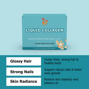 Collagène liquide de haute qualité en sachets, complément alimentaire pour une peau plus lisse, des ongles plus forts et des cheveux éclatants pour adultes - Product Image 2