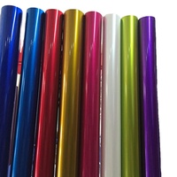 PVC PPF Brillant Métallique Bonbon Bleu Rouge Adhésif Vinyle Vinilo Lamination Film Rouleau Auto Foil Car Body Wrap Folie Pegatinas Revêtement