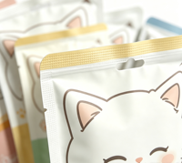 Pochette d'emballage alimentaire pour animaux de compagnie, personnalisée, imprimée, avec fermeture éclair, résistante à l'humidité, en matériau MOPP+PET+PE