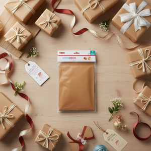 Sacchetti di carta Ilan 16x24 cm Kraft marrone 5 pezzi per confezioni regalo - Product Image 2