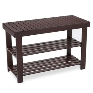 Antico scarpiera sedile portaoggetti a 3 livelli Utility panca in bambù in legno 2019 organizzatore di scarpe tenere scarpe mobili soggiorno moderno - Product Image 2