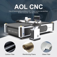 Plotter de Corte Automático con Cuchilla Vibratoria AOL CNC, Máquina de Corte de Preimpregnado de Fibra de Carbono para Artículos Deportivos Compuestos