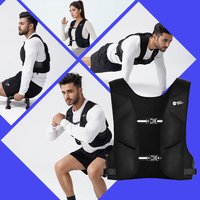 Gilet léger personnalisé avec logo pour la randonnée, le marathon, le trail, sac à dos de course à pied avec lumière LED, porte-bouteille souple pour le jogging
