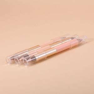 Vegan özel Logo OEM 2 In 1 kaş fosforlu kalem organik su geçirmez kaş fosforlu kapatıcı kalem kaş kapatıcı kalem - Product Image 4