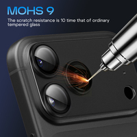 Nouveau protecteur d'objectif saphir 2026 pour iPhone 17 Pro Max 16 15 Plus 17 Air – Protection d'écran et d'objectif de caméra pour téléphone portable