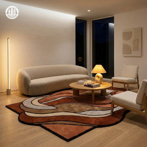 <span class=keywords><strong>Tapis</strong></span> rectangulaires sur mesure faits à la main par des designers, 50% laine importée <span class=keywords><strong>de</strong></span> Nouvelle-Zélande, tuftés à la main, antidérapants, écologiques, modernes - Product Image 1