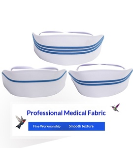 Cappello da Infermiera: Berretto Bianco e Rosa Spesso per <span class=keywords><strong>Tirocinio</strong></span>, Cappello a Coda di Rondine Sottile e Resistente per Infermiere - Product Image 2