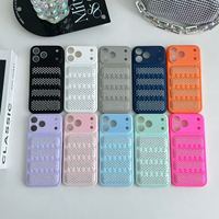 Coque de téléphone tendance anti-chute en TPU à motif écailles de poisson et diamants pour filles, personnalisée en usine, pour iPhone 18 17 16 15 Pro Max 17E