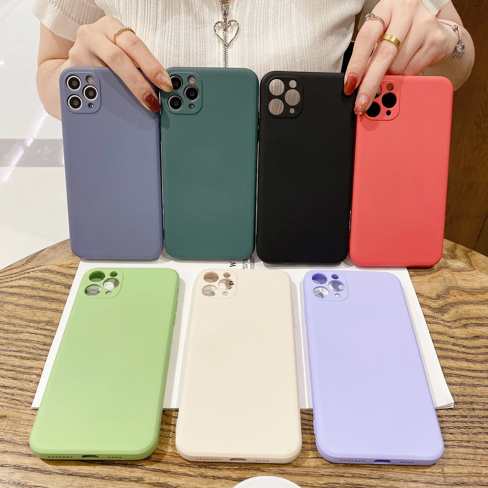 Hot Sale Slim Matte Custom Shockproof Soft TPU Silicone Cell Mobile Phone Case For Apple iPhone 14 13 12 11 Pro Max 14 Plus