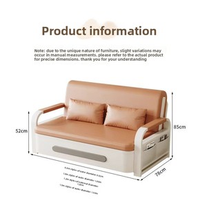 Sofá Cama Plegable de Doble Función, Nuevo Diseño, Ahorro de Espacio para Sala de Estar o Balcón, Sofá Cama Extensible Multiusos - Product Image 6