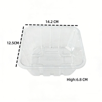 Bandejas de Plástico PET Transparente para Vegetales y Hongos, Coloridas, Modelo 08, con Logotipo Personalizado, Fábrica CHUAN HE