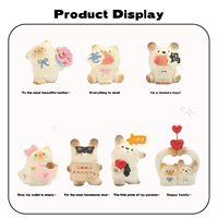 Cat Dog PAI I Love My Family Blind Box Eco-Friendly Resin DIY Kawaii Mystery Box Blind Box Collectible Figure