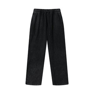 <span class=keywords><strong>Pantaloni</strong></span> da <span class=keywords><strong>Uomo</strong></span> in Felpa Francese Lavata con Coulisse 500GSM, Alta Qualità 100% Cotone, <span class=keywords><strong>Pantaloni</strong></span> Larghi e Comodi - Product Image 5