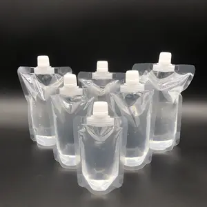 100ml 150ml 200ml 250ml 300ml 380mlスタンドアップバッグトップスパウトポーチプラスチックミルク食用油包装トラベルバッグ