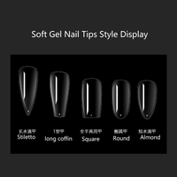 Nouvel Arrivage – Faux Ongles en Gel Taille XL, Forme Cercueil Amande Effilée, Personnalisables avec Logo, Stiletto Français Couverture Complète, avec Boîte Blanche