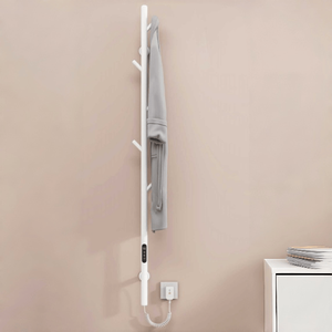 Sèche-serviettes électrique intelligent avec commande vocale par application, étanche IPX4, radiateur mural en fibre de carbone - Product Image 1