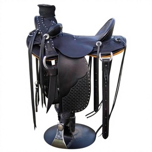Selle de cheval en cuir véritable à faible MOQ, durable, imperméable, écologique, pour course anglaise, fournisseur équestre international BS - Product Image 2