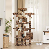 En gros, Centre d'activités pour chats de grande taille, Série Léopard populaire, avec poteaux à gratter en sisal