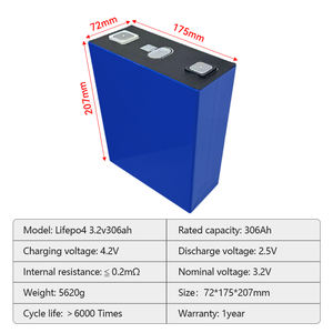 3.2V 306ah Lifepo4 Batterij 280ah 314ah 306ah 3.2V Oplaadbare Batterij Diepe Cyclus Prismatische Cel Mb30 Lithium Ion Batterijen - Product Image 2