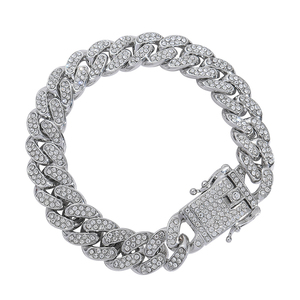 Hip Hop 13mm Miami Cuban Link Chain Gold Silver Necklace <b>Bracelet</b> Jewelry <b>Set</b> for Men - Product Image 5