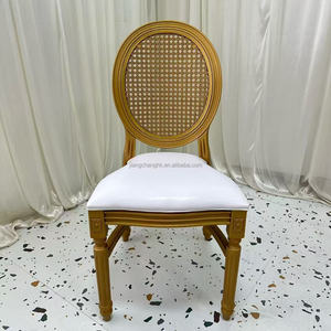 Wedding Furniture Replaceable Backrest <b>Cheap</b> Price Stackable Louis Hotel Banquet Party Event Plastic Chair - Product Image 2