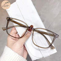 17200 Prix d'usine, logo personnalisé, monture de lunettes optiques carrée classique transparente de couleur unie unisexe en TR90 pour la lecture