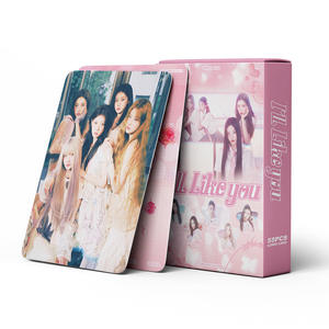 Vente en gros de 55 pièces/boîte de cartes photo d'album Kpop ILLIT NOT CUTE ANYMORE, cartes Lomo SUPER REAL ME - Product Image 6