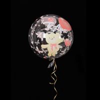Doğum günü partisi Bobo balonlar çift taraflı baskılı balonlar tatil parti dekorasyon İngilizce harfler şeffaf balonlar