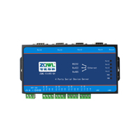 Passerelle industrielle série vers Ethernet, 4 ports RS232/422/485, double ports Ethernet, prise en charge des protocoles Modbus RTU/TCP MQTT, alimentation DC 9-36V