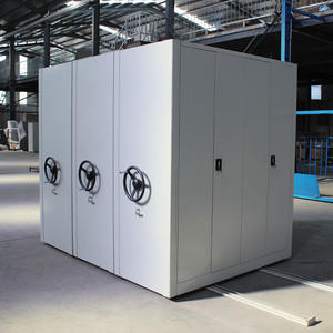 נייד מדפים מתכת הגשה נייד ארכיונים פלדה קומפקטי מערכת מדפים ניידים - Product Image 4