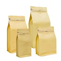 Vente en gros usine – Sacs à fond carré 250g, 500g, 1kg avec fermeture éclair, en PE, résistants à l'humidité, pour café en grains, aliments pour animaux et gelées