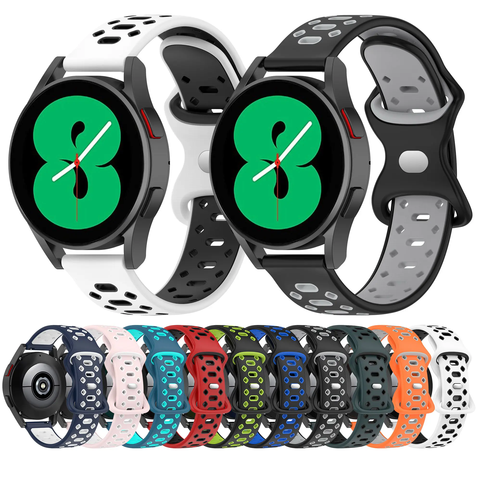 Silicone strap for Samsung Galaxy Watch 46mm Amazfit GTR Bip Replacement strap Active 2