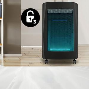 Chauffage à gaz radiant portable élégant à flamme bleue pour chambre à coucher, salon ou salle de bain à usage domestique - Product Image 4