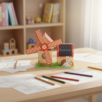 Jouets éducatifs scientifiques STEAM, kits de fabrication de moulin à vent solaire pour enfants de 8 à 15 ans