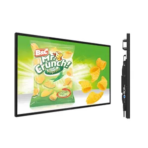 55 inch Smart TV Wall Mount LCD Touch Screen Advertising Display Advertising Media Player digital Signage for bank/hospital bank