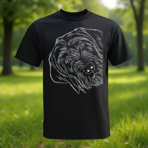 Camiseta Dog German Wirehaired Pointer, color negro, unisex, talla para adultos M L XL XXL - Product Image 3