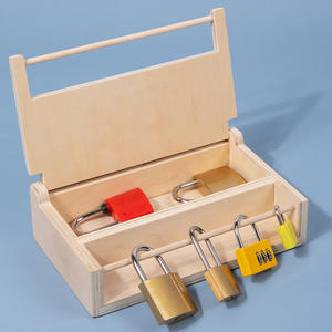 Juguete Educativo Montessori de Madera, Caja de Bloqueo con Llaves para Niños, Entrenamiento de Habilidades de Manipulación, Juguetes Educativos de Madera para Niños - Product Image 5