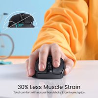 Ratón Óptico Inalámbrico Recargable de 2.4G para Juegos con Nano Receptor USB para Computadora Portátil y PC