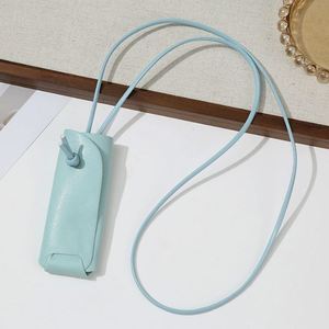 Bolsa de Piel Sintética para Lápiz Labial al por Mayor, Estuche Portátil para Brillo Labial, Elegante Bolsa para Lápiz Labial con Correa para el Cuello, Bolsa de Labios Colorida y a la Moda - Product Image 2
