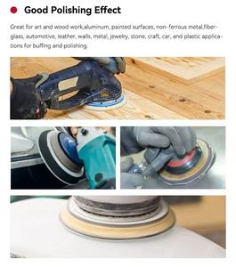 Disques de ponçage anti-colmatage dorés avec support auto-agrippant en oxyde d'aluminium pour <span class=keywords><strong>carrosserie</strong></span> automobile et rénovation de meubles - Product Image 4