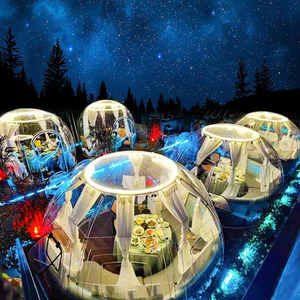 Tente à bulles avec éclairage extérieur, dix bulles transparentes pour le Camp avec maison à bulles <span class=keywords><strong>gonflable</strong></span> préfabriquée licorne - Product Image 1