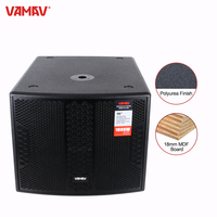 VAMAV NOVA TX 15S Enceintes actives professionnelles Subwoofer 15'' 800W RMS en bois Équipement sonore professionnel de scène