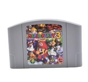 Cartouche de cartes de jeu Mario Party 3 avec compatibilité console N64 Version US/NTSC Boîte de jeu en plastique Cartes Mario <span class=keywords><strong>Amibo</strong></span> en stock - Product Image 1