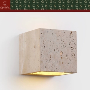 GOLDKING Mur d'escalier, Mur extérieur de jardin, Mur intérieur moderne, <span class=keywords><strong>Travertin</strong></span> beige naturel, Cube de 120 mm, Fixation OEM ODM - Product Image 3