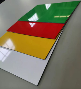 Bên ngoài cửa trang trí 6mm gạch pvdf PE feve Nano algeria Composite nhôm Composite Panel nhôm vàng - Product Image 1